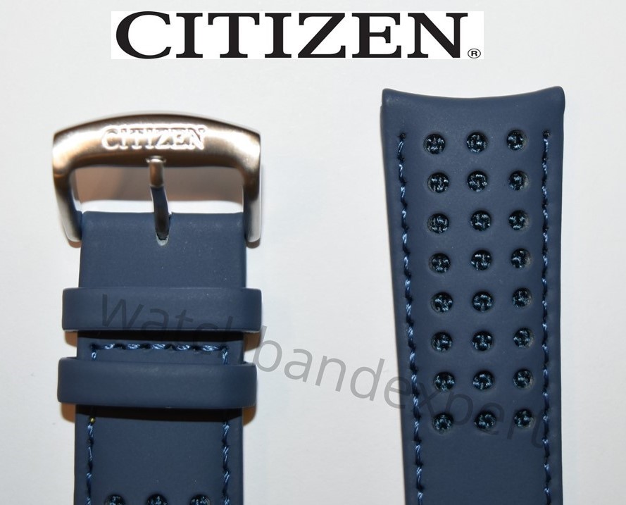 AUTHENTIC! Citizen Watch Band AT8020-03L H800-S081165 Blue Angels Leather Strap
