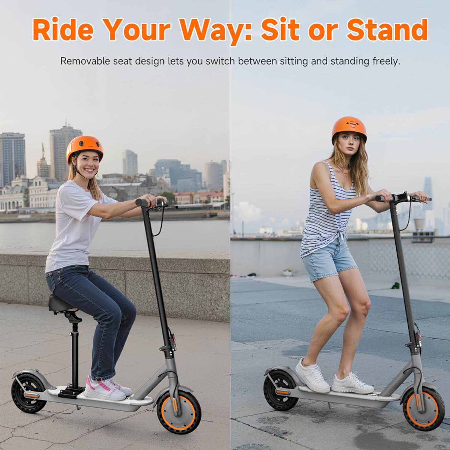 350W Electric Scooter for Adults 19MPH 21Miles Foldable w/APP, phone holder