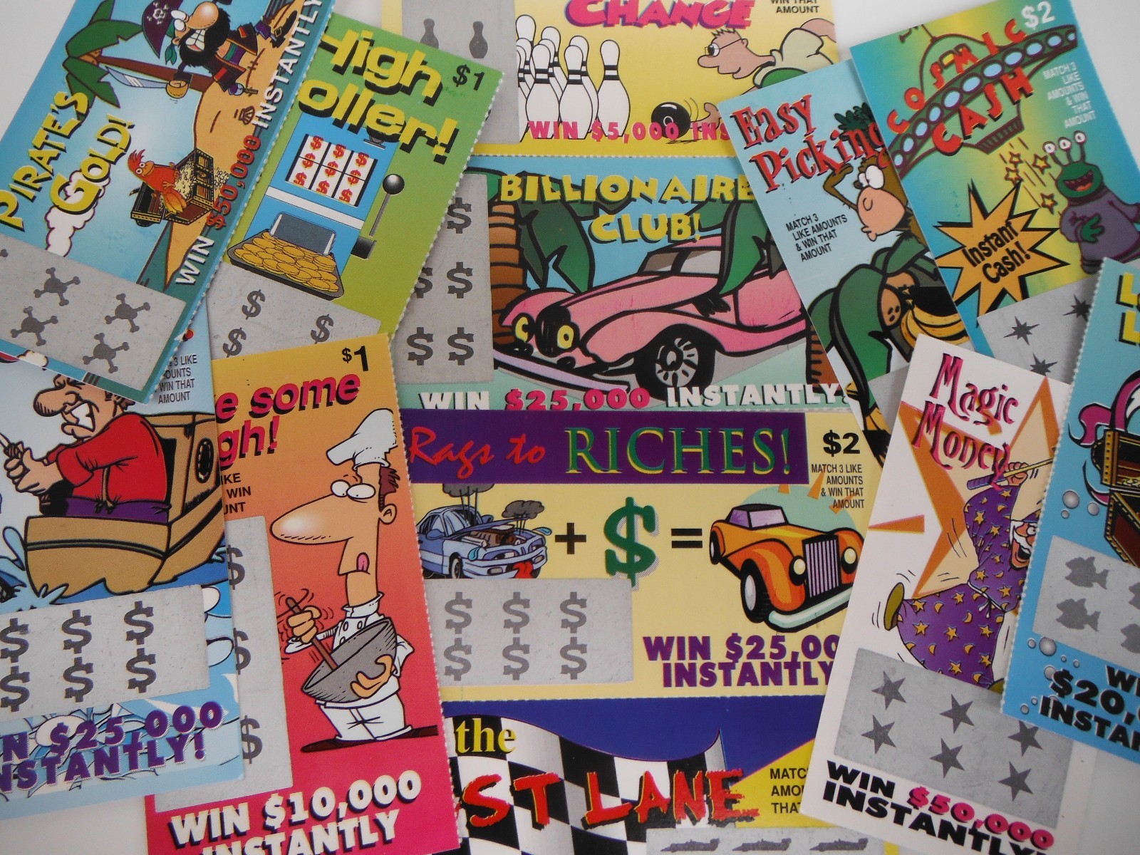 12 FaKe GaG JoKe PrAnK LoTTo LoTTeRy TiCkEtS Special Price $4.49 *FREE Shipping