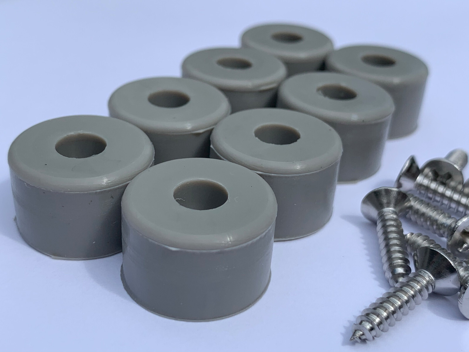 7/8" DIA Silicone Rubber Bumpers Black White Clear Brown Orange Red Blue Green