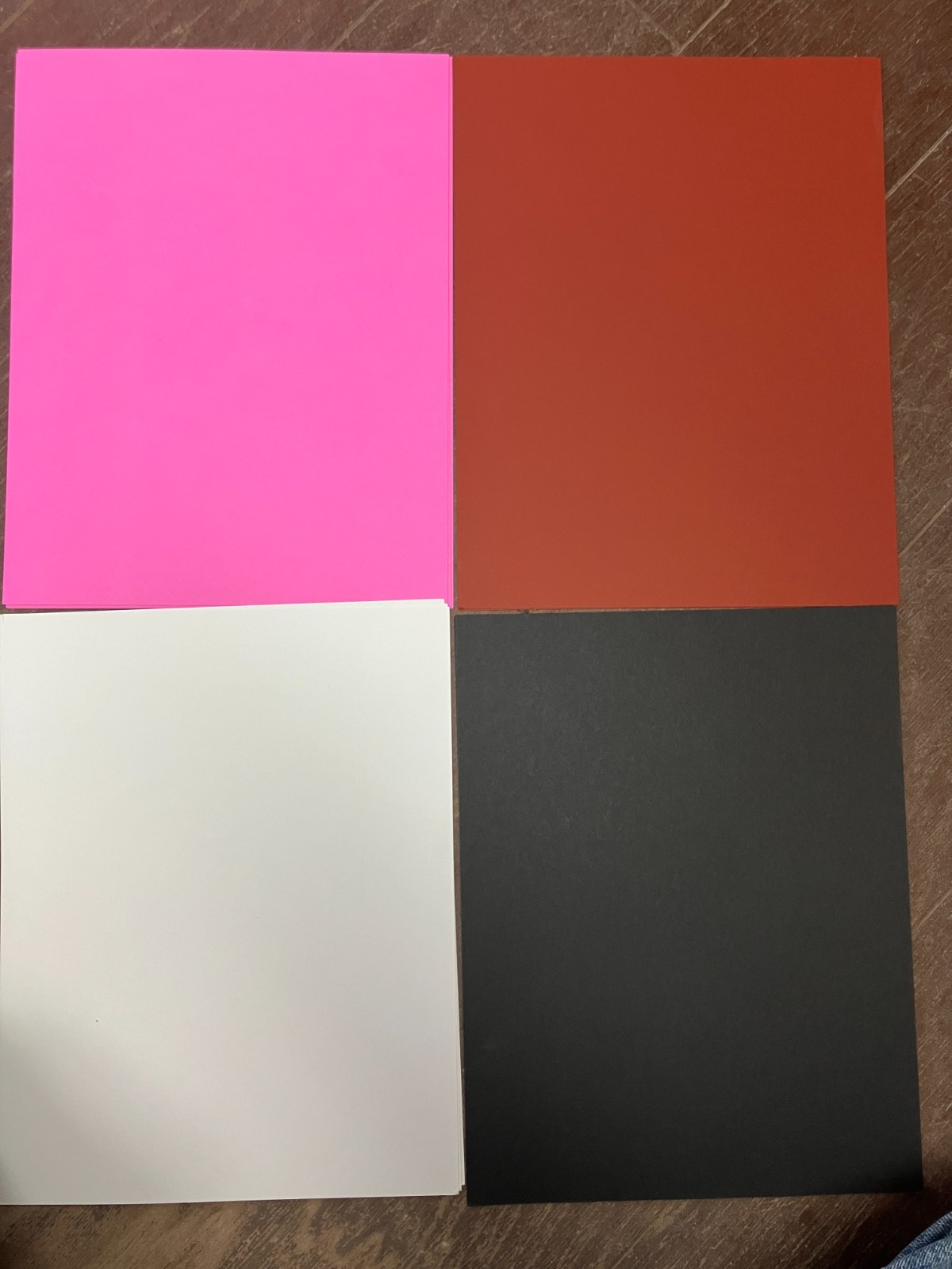 8.5x11 Multiple Colors Cardstock Paper Scrapbooking 24 Colors 75 Pcs