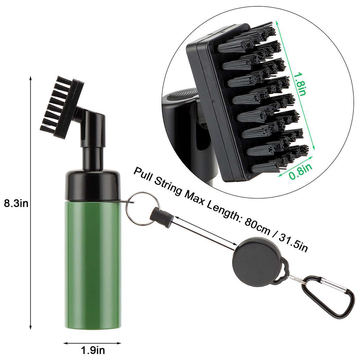 Golf Club Brush Tool Kit Groove Cleaner Cleaning Tool With Spray Water Bottle