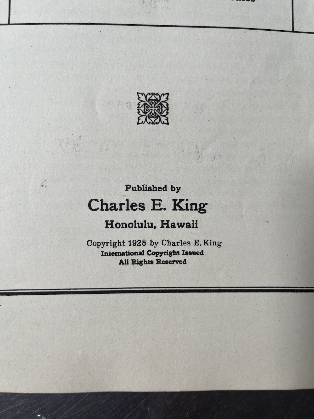 Vintage 1238 King's Book Of Hawaiian Melodies Sheet Music Charles E. King