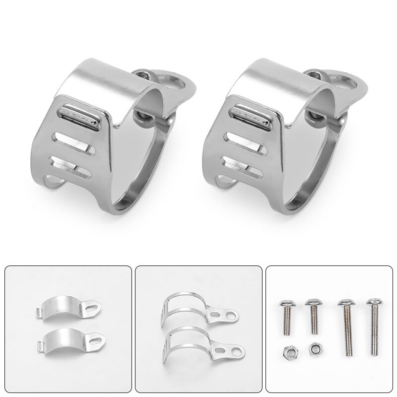 2X Motorcycle 35-50mm Front Fork Mount Clamp Turn Signal Light Bracket Holder