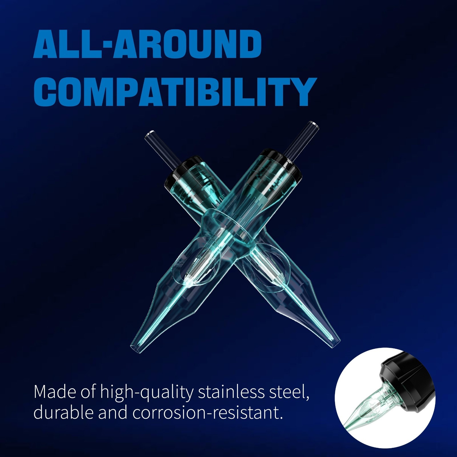 20-50Pcs Mixed Professional Sterile Tattoo Needle Cartridges Size RL RM RS M1