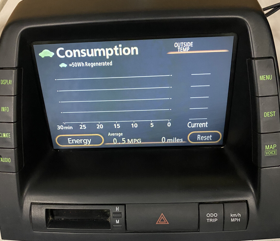 2006-2009 TOYOTA PRIUS DISPLAY SCREEN WITH NAVIGATION 06 07 08 09 86110-47220