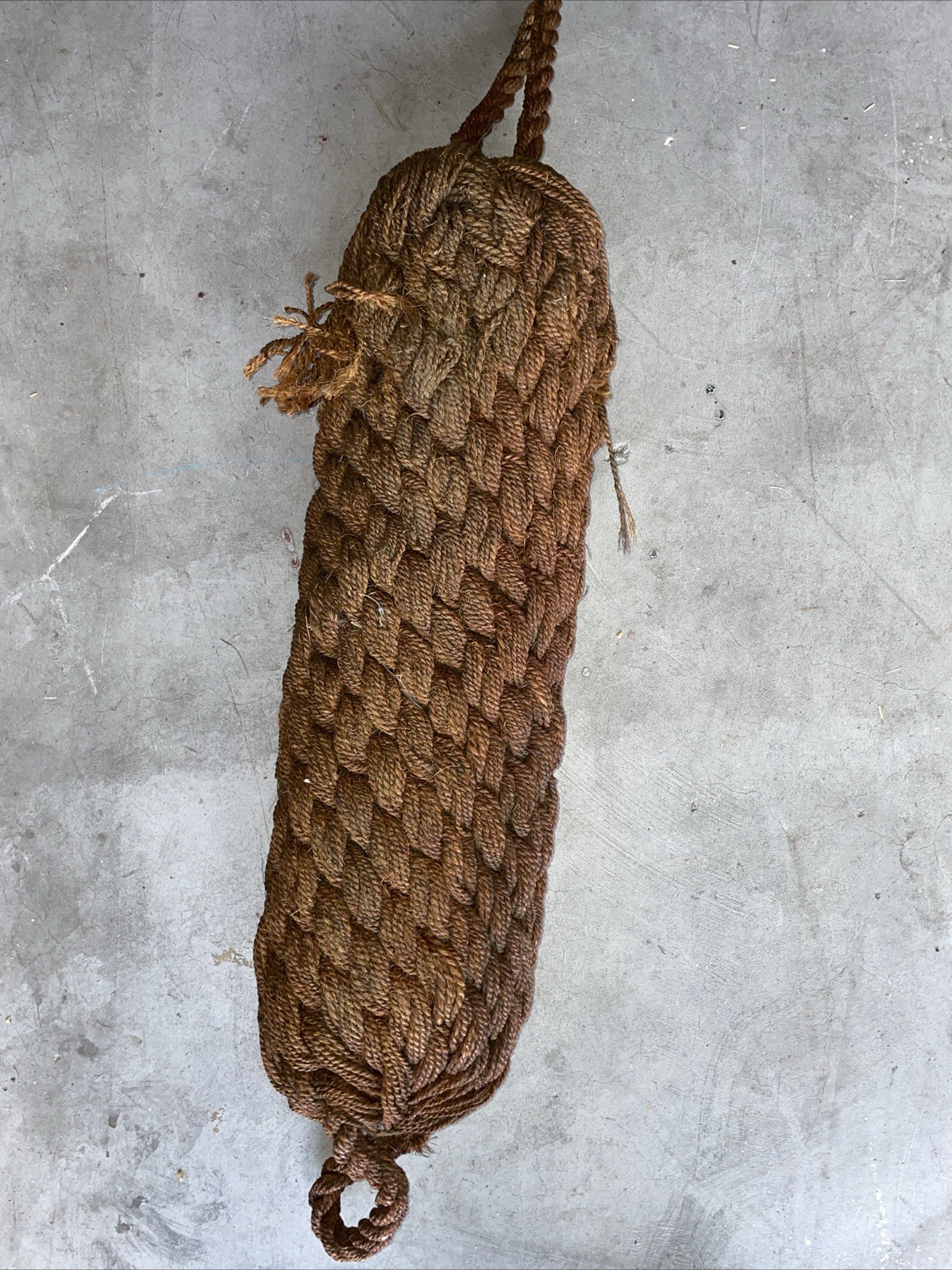 Vintage Braided Rope Boat Fender Bumper