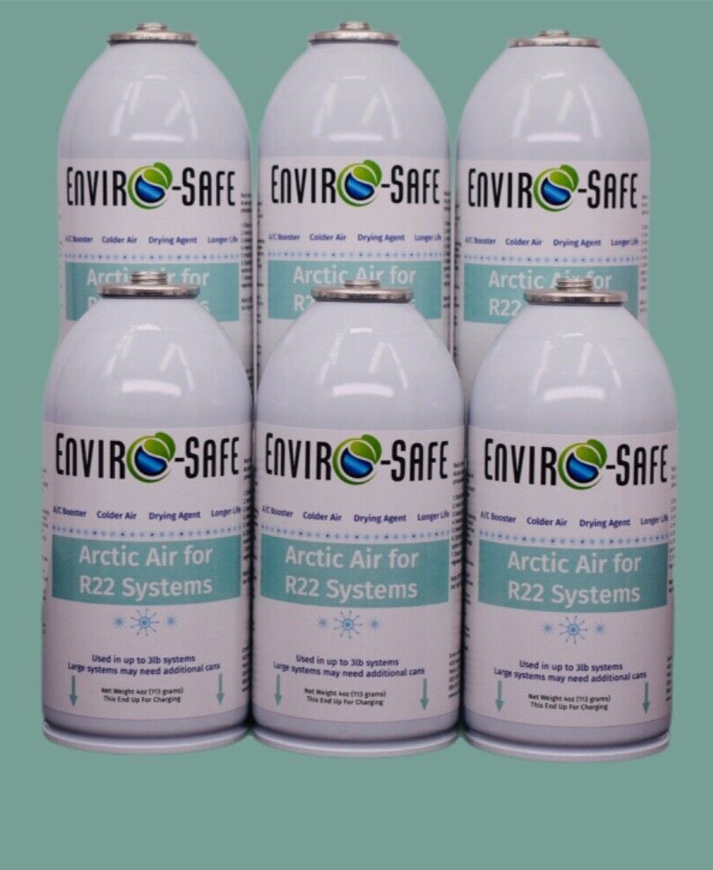 Arctic Air for R22 | 6 Cans | EnviroSafe, 4oz | Get Colder Air!