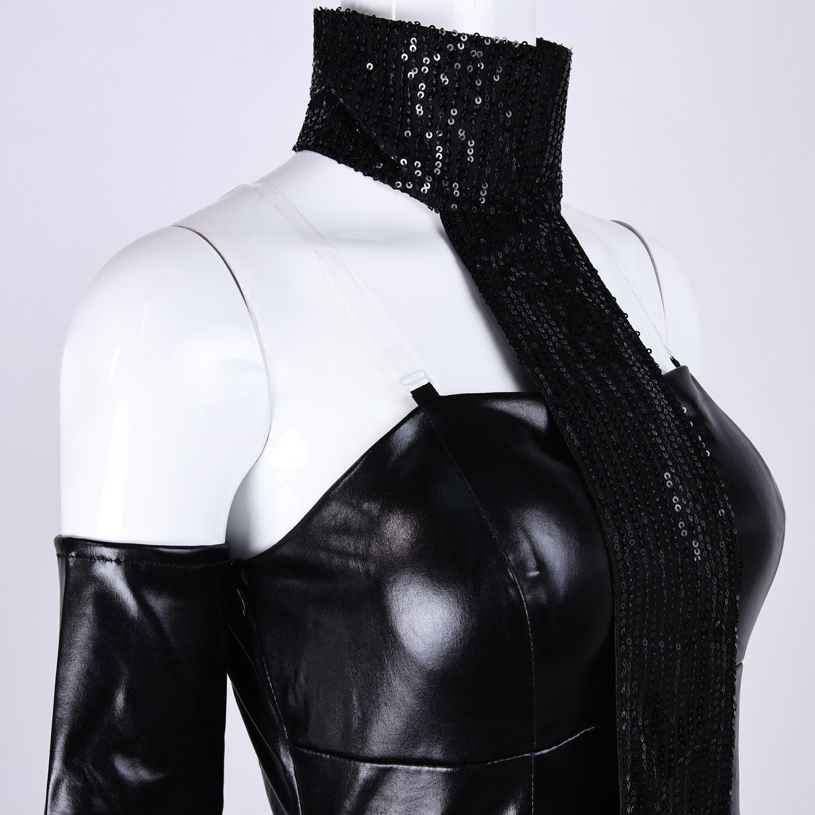 Cosplay Star Wars Queen Padmé Amidala Black Court Long Dress Halloween Costumes