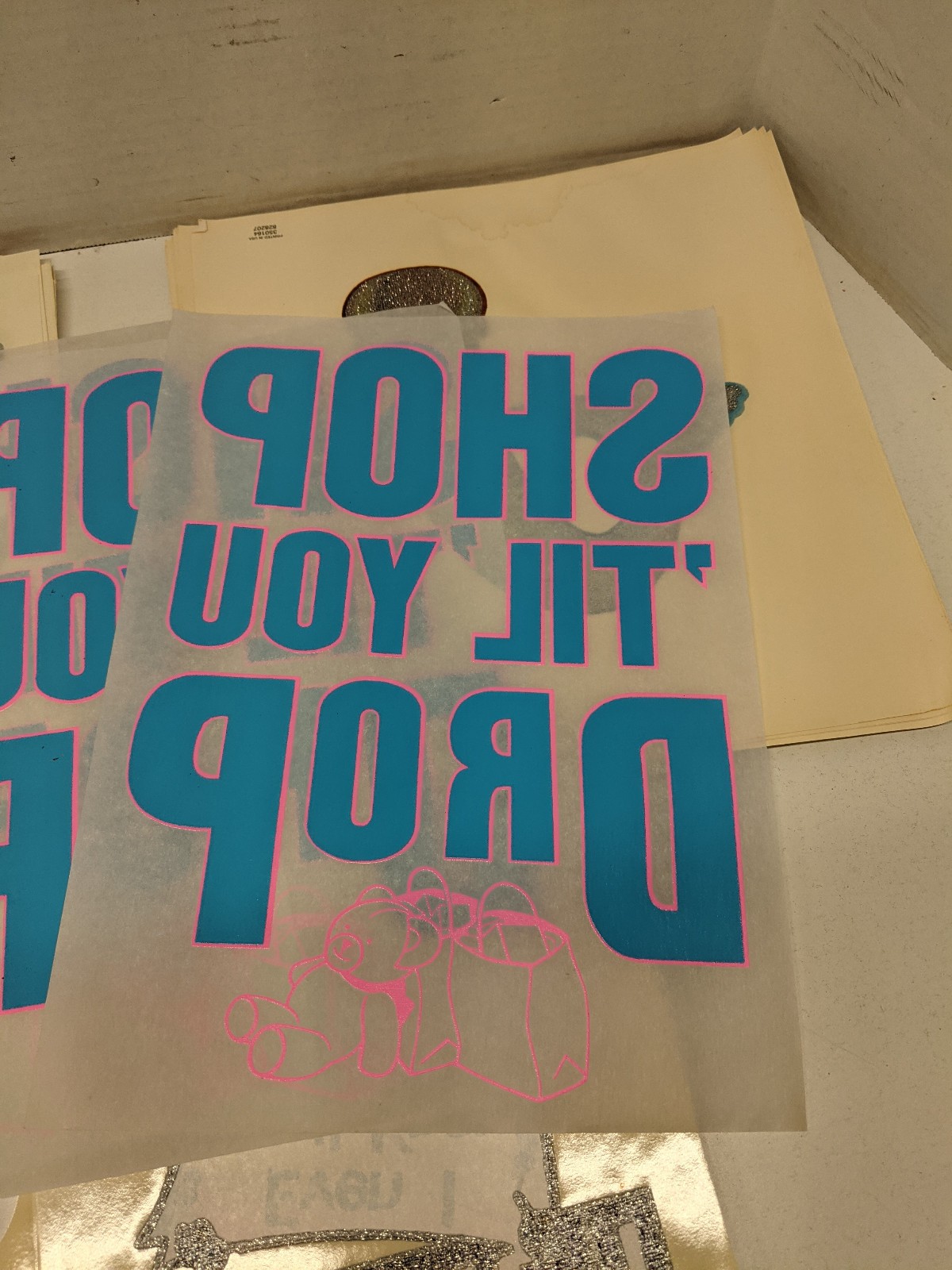 Lot of 50+ 1970s Vintage Iron On Heat Transfers, 8 different designs