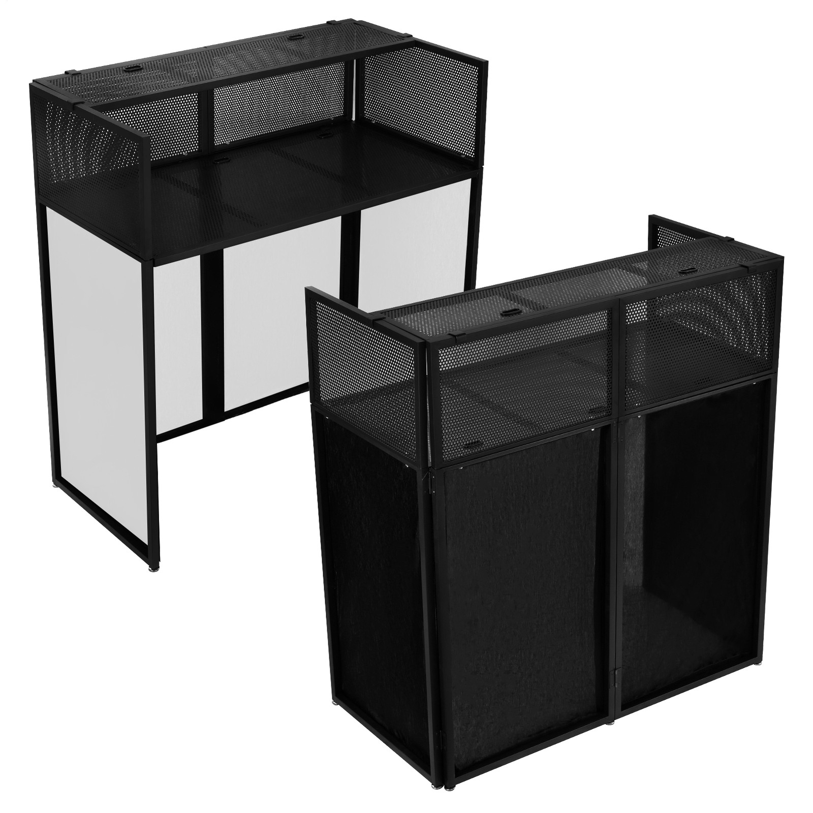 Portable DJ Table stand  foldable Station  Booth Facade+Flat Table 21X42“