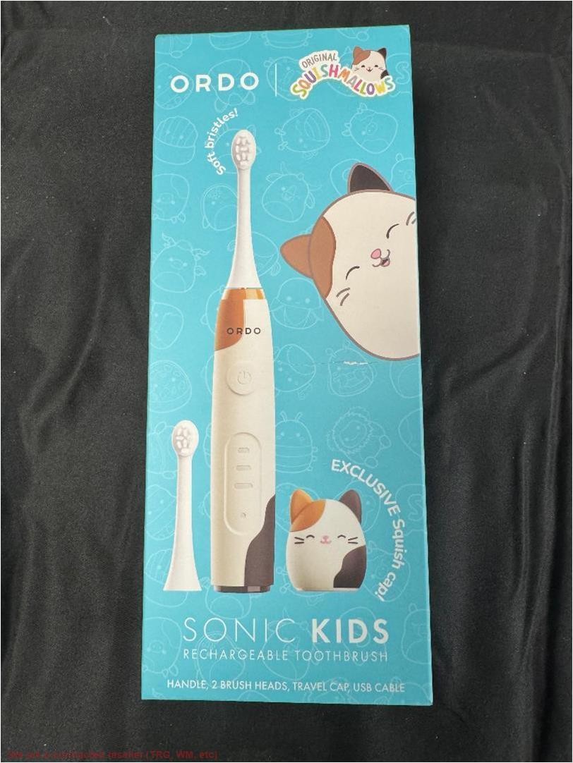 ORDO Sonic Kids Rechargeable Toothbrush - Squishmallows Cam - White