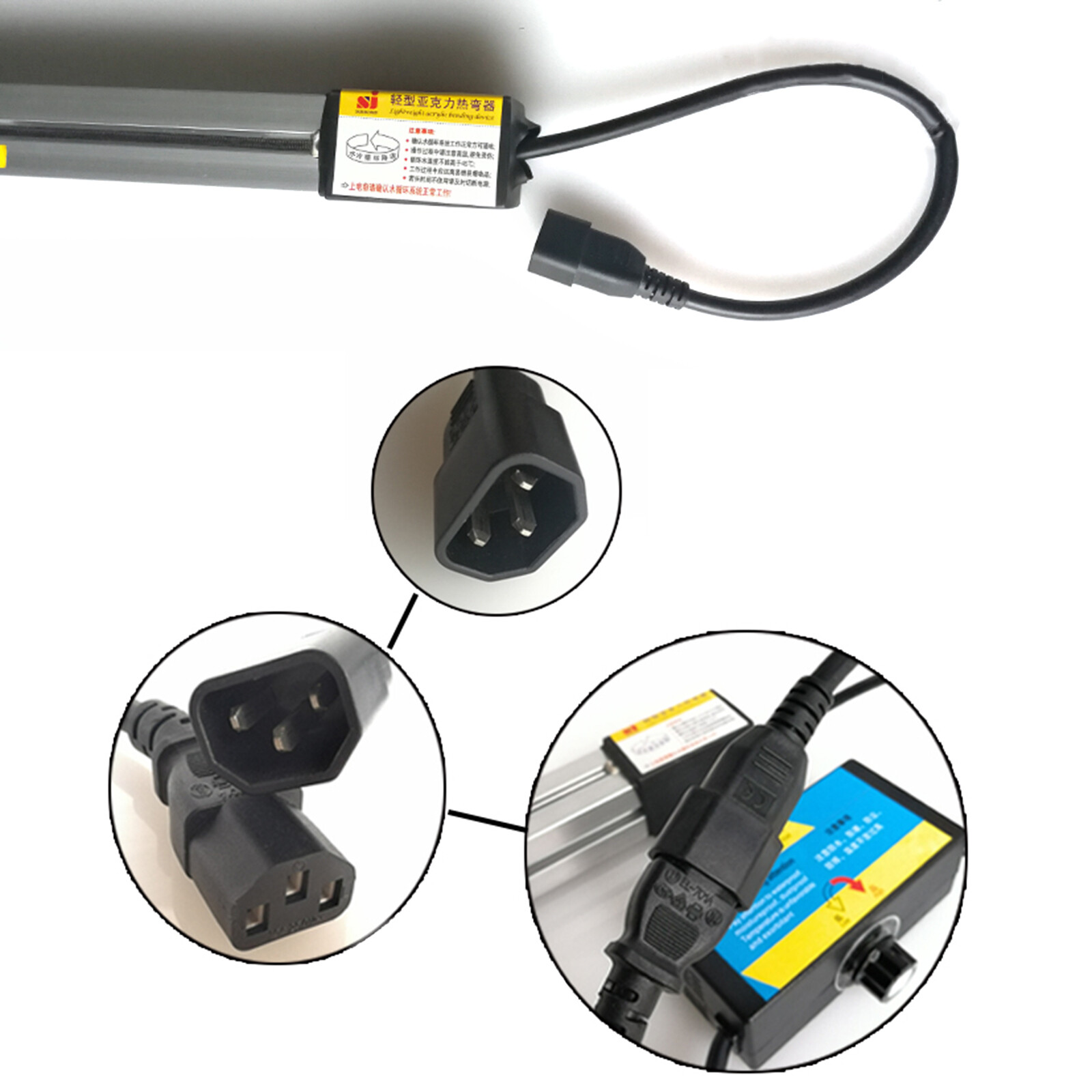 1250mm Manual Acrylic Light Box Plastic PVC Bending Machine Heater Bender Strip