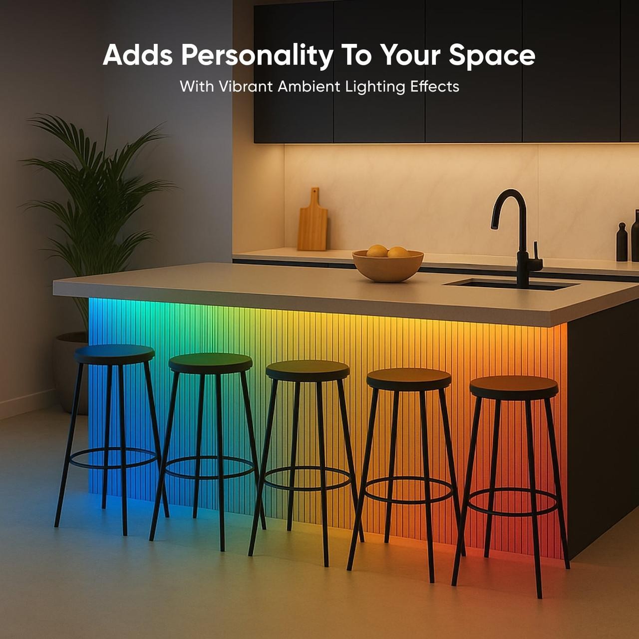 Nanoleaf Essentials Matter HD Multicolor Lightstrip (16.4ft) – Smart RGBIC LED S