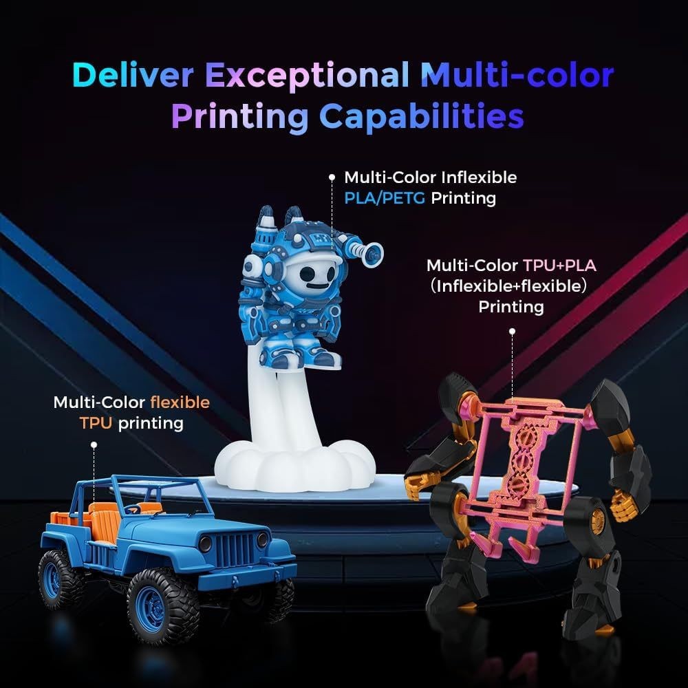 FLASHFORGE AD5X Multi-Color 3D Printer CoreXY 600mm/s High-Speed Auto Refill