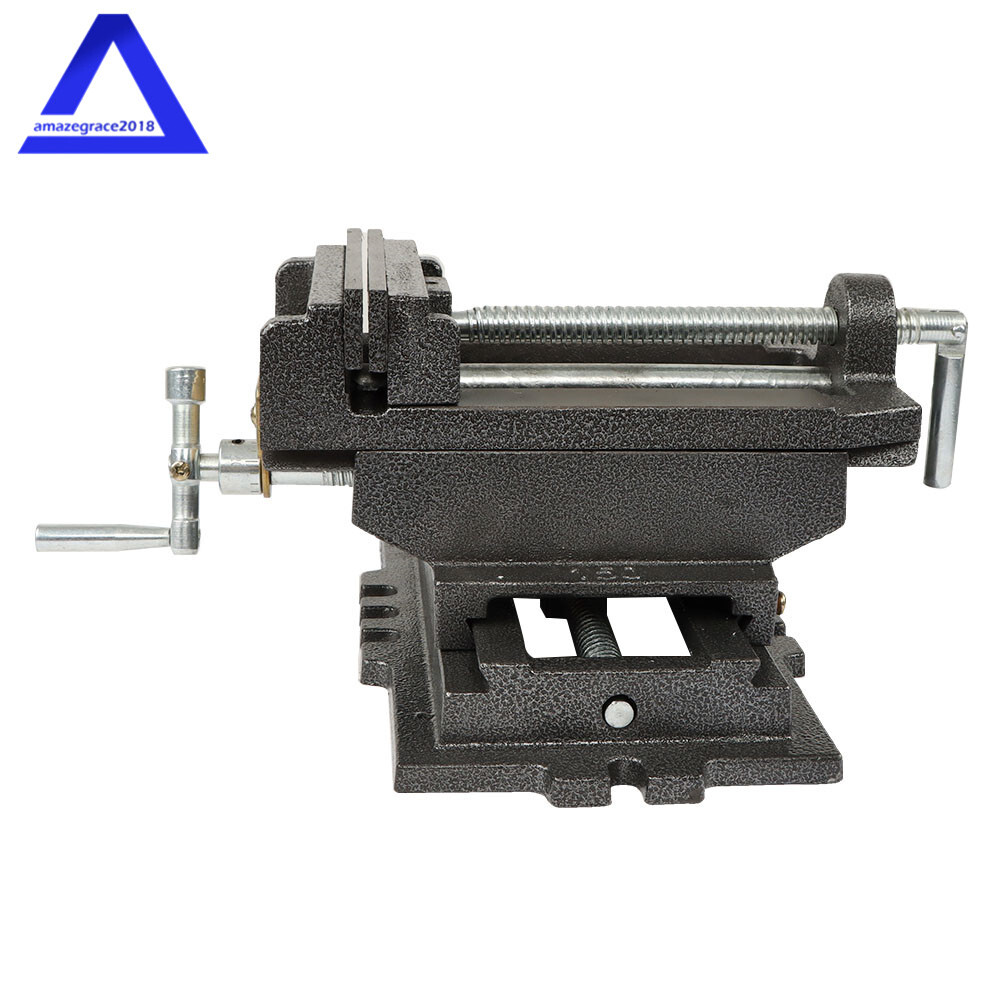 6" Cross Drill Press Vise Slide Metal Milling 2 Way Machine X-Y Clamp Heavy Duty