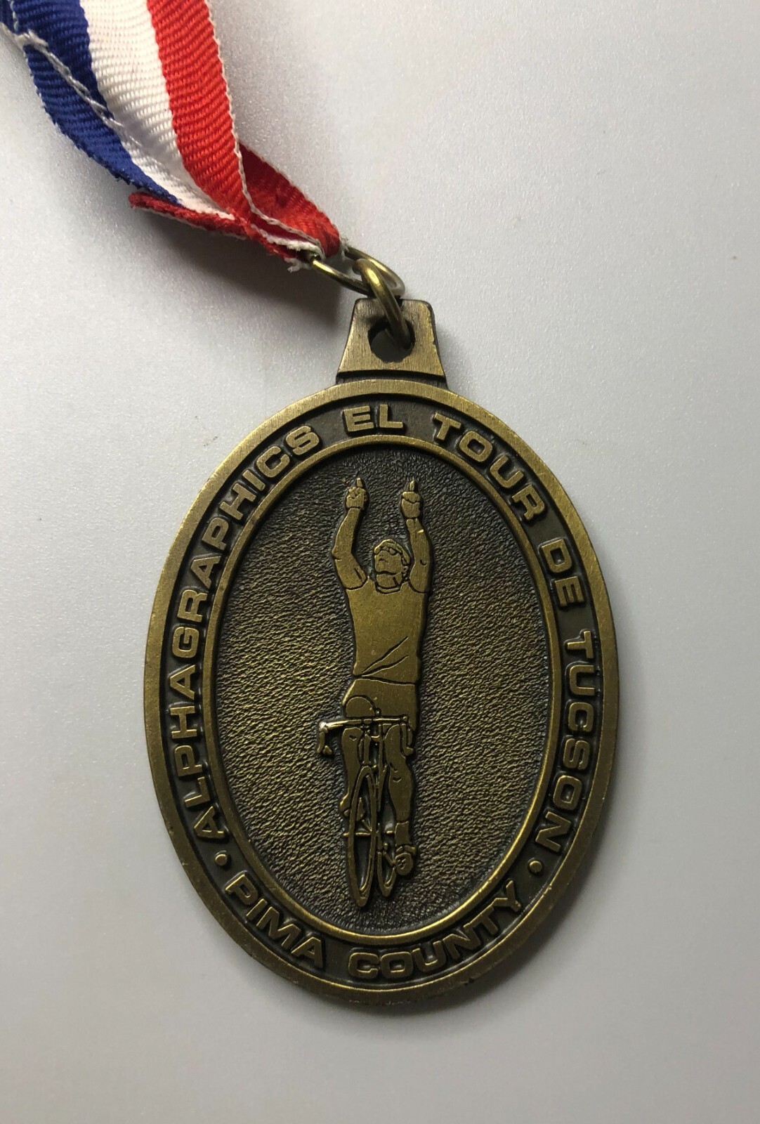1997 El Tour de Tucson AZ Rose Lance Armstrong 75 miles Medallion