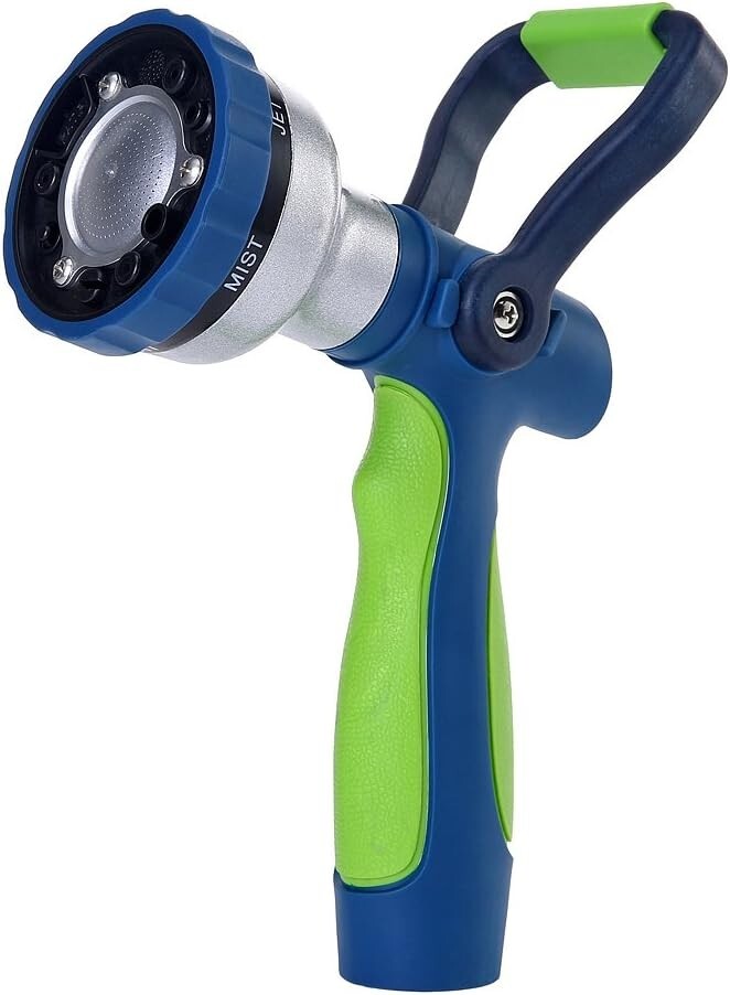 Garden Hose Heavy Duty Water Nozzle High Pressure with Ergonomic Handle