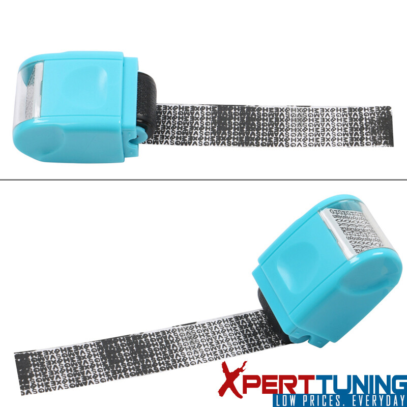 Identity Theft Protection Confidential ID Guard Wide Roller Stamp+3 Ink Refill