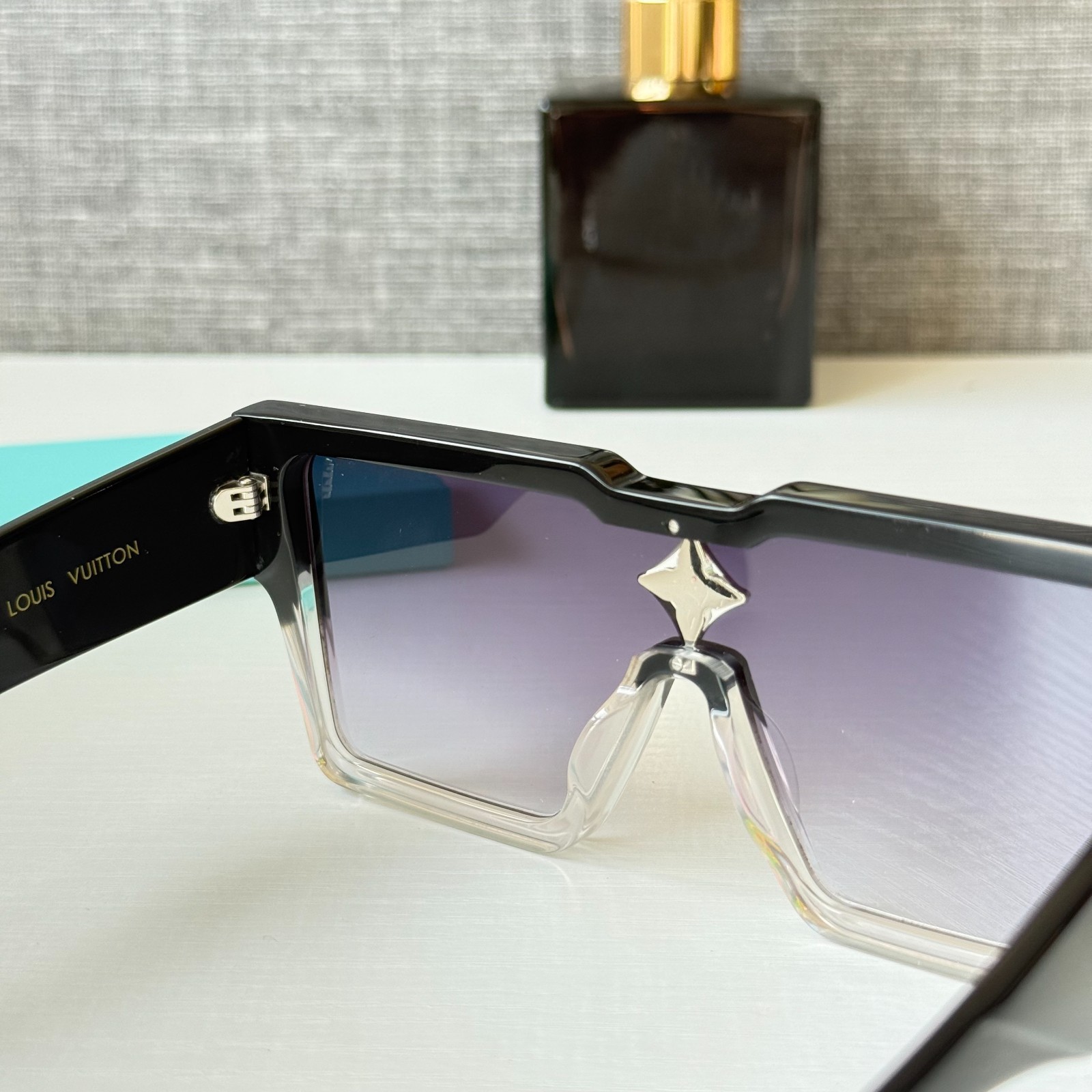 Louis Vuitton Z1736W Cyclone Sunglasses Black Swarovski Crystal