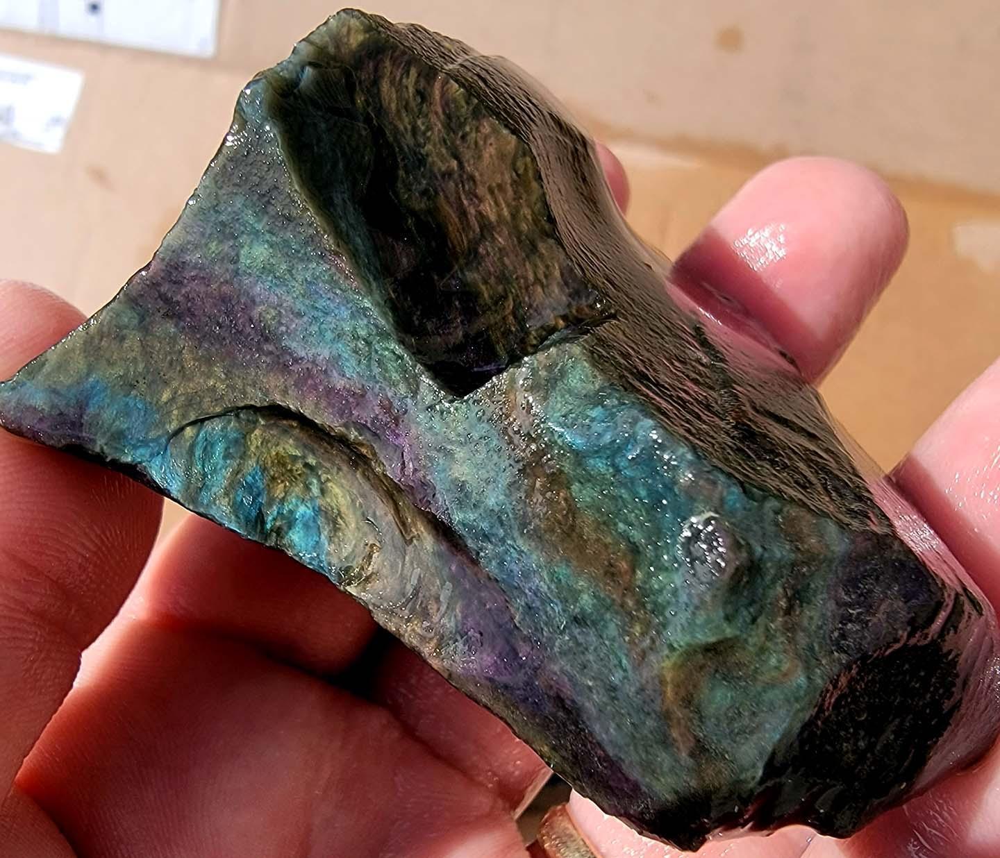 Random Pull RARE Mexican Velvet Obsidian Rough! Old Stock!