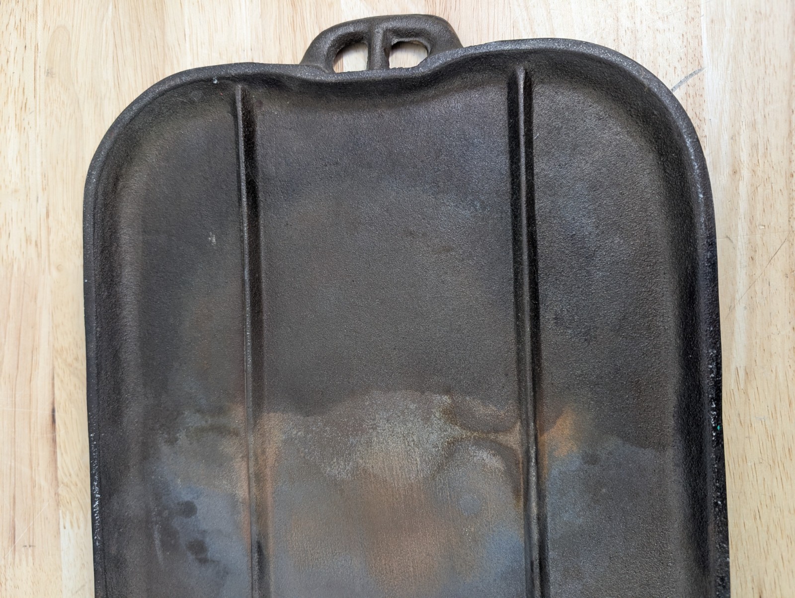 Vintage Cast Iron Long Griddle - No. 6 - Flat Griddle - 23in x 10in - Heavy