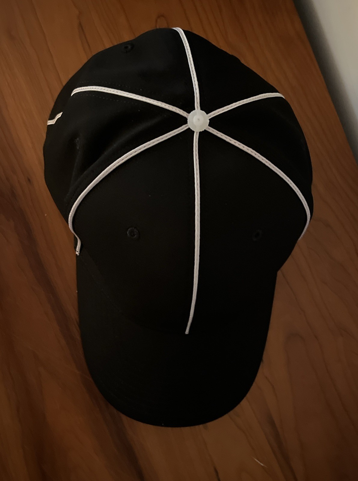 Smitty Black/White Piping  Flex Fit Football Referee Hat   HT110 LARGE L