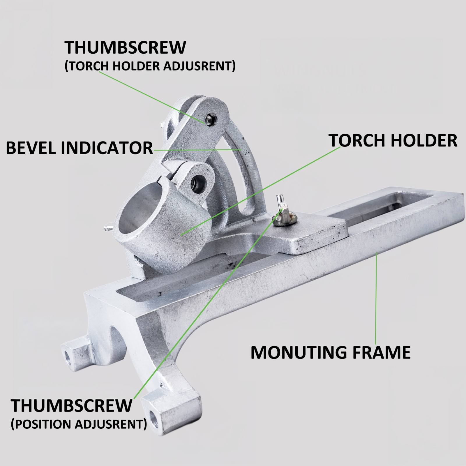 Staten Tools ALUMINUM Beveler Torch Holder Mathey Dearman 2SA-8SA