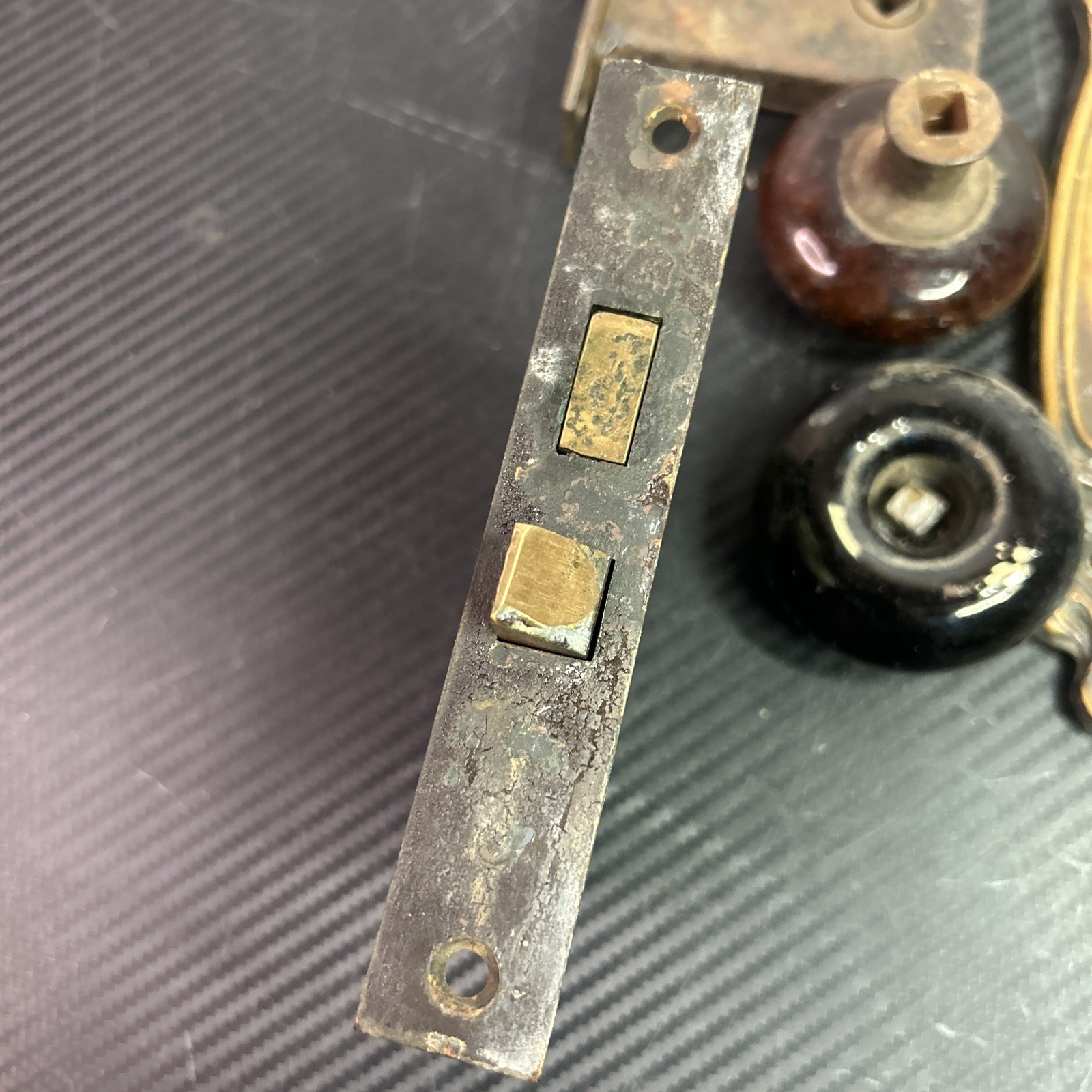 Vintage Door Hardware Lot Parts Not Complete