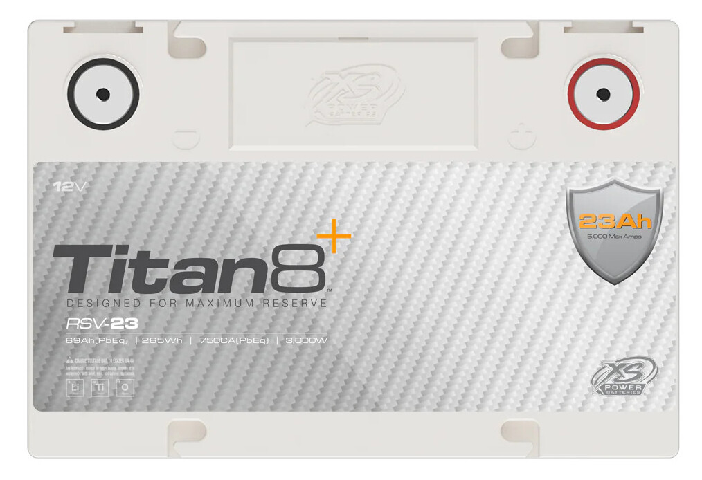 XS Power RSV-23 Group 34 Lithium LTO Car Battery 69AH/750CCA PB EQ Compact/10Lbs