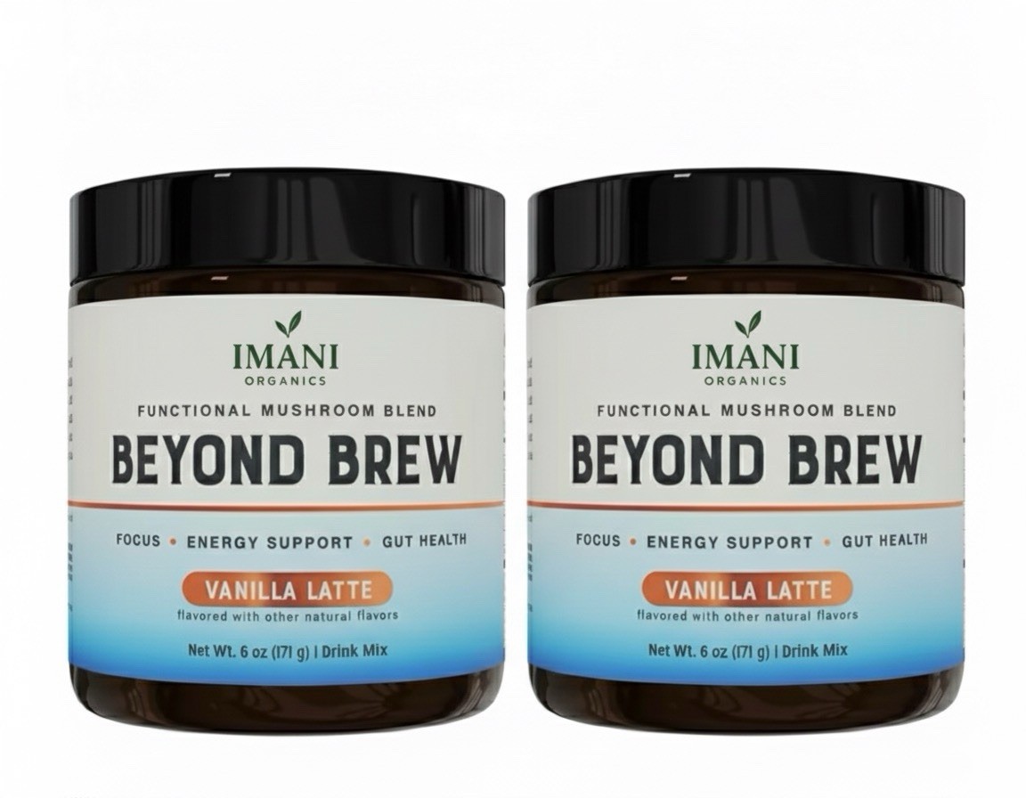 3-PACK VANILLA Beyond Brew Mushroom Coffee 7-in-1 Cacao Energy/focus/Gut/Mental!