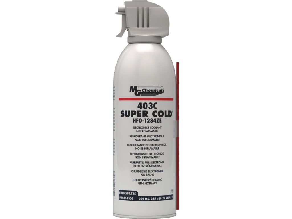 MG Chemicals 403C-235G - Super Cold 1234ZE Freeze Spray Can, 200 mL