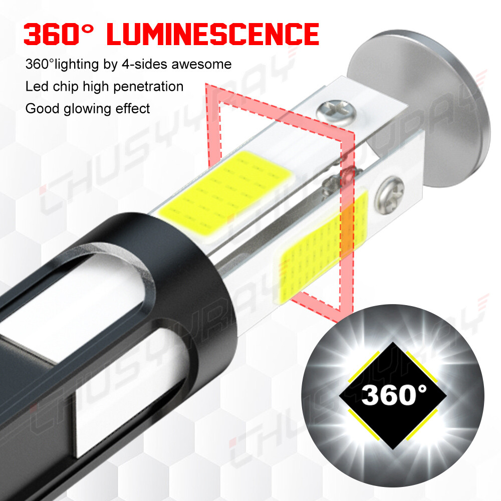 For Polaris XC 600: 1996-2003 Snowmobile 2870448; LED Headlight SUPER bulbs US