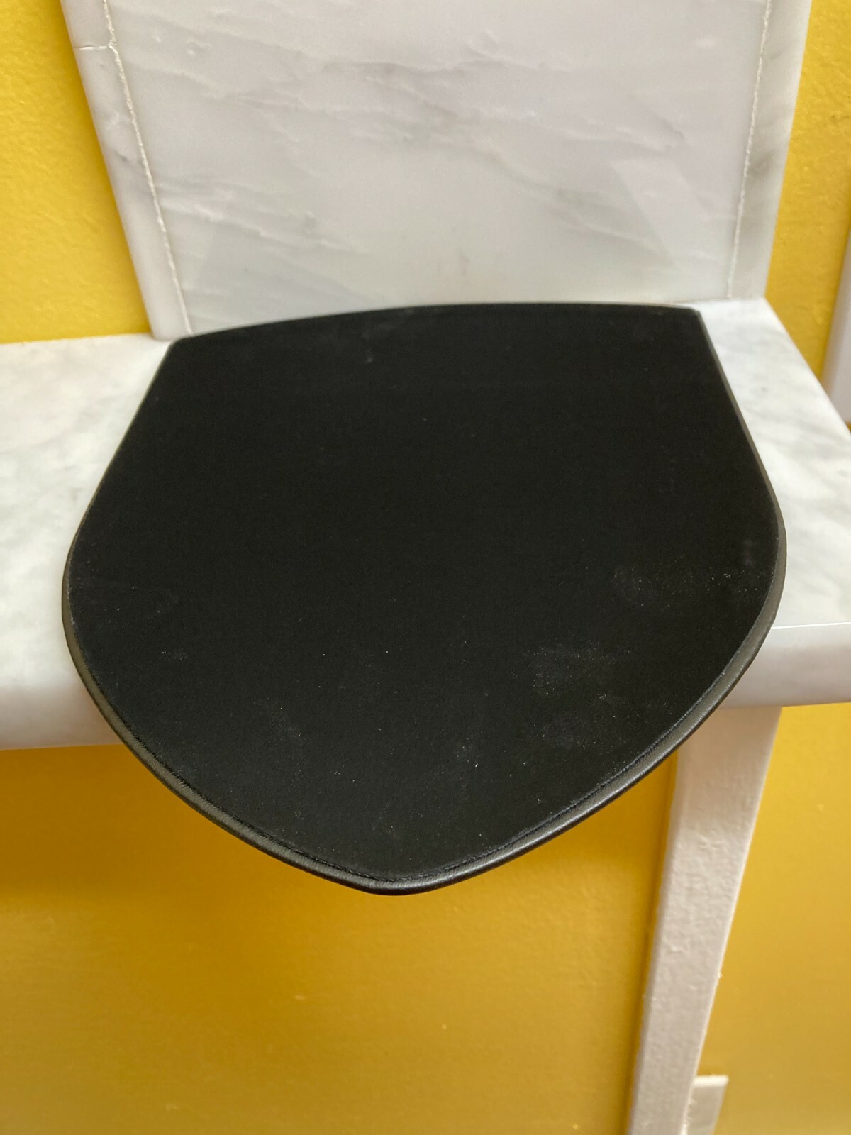 PORSCHE DESIGN SECOND GENERATION EMBOSSED BLACK LEATHER MOUSE PAD. NIB. SWEET!!