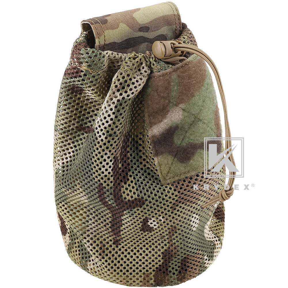 KRYDEX Tactical Mesh Dump Pouch Drop Pouch Magazine Recycling Pack MOLLE/BELT