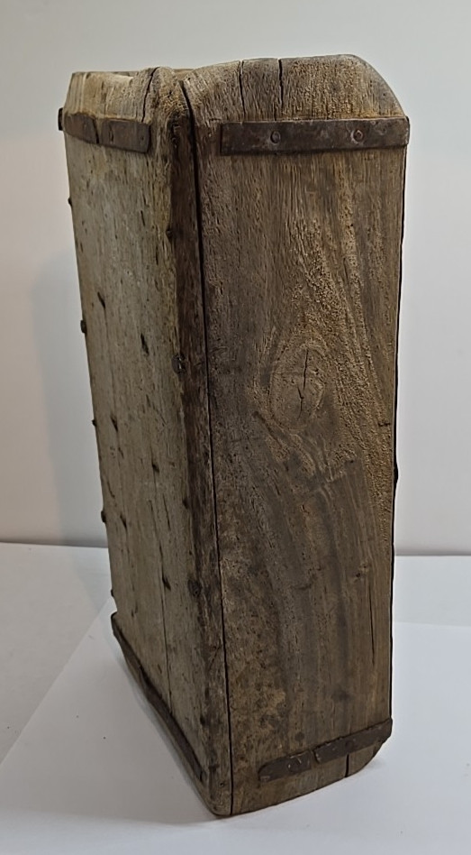 Vintage Wooden Brick Mold Rustic Farmhouse Cabin Decor Man Cave Wood Box Shelf