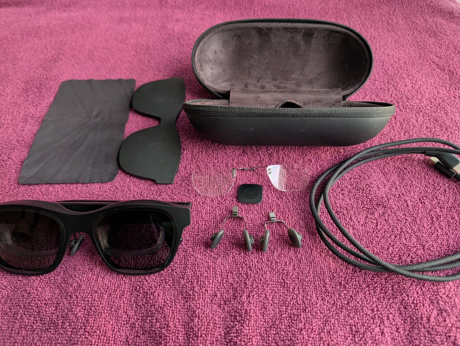 XREAL Air Nreal AR VR Smart Glasses - Black (NR-7100RGL)