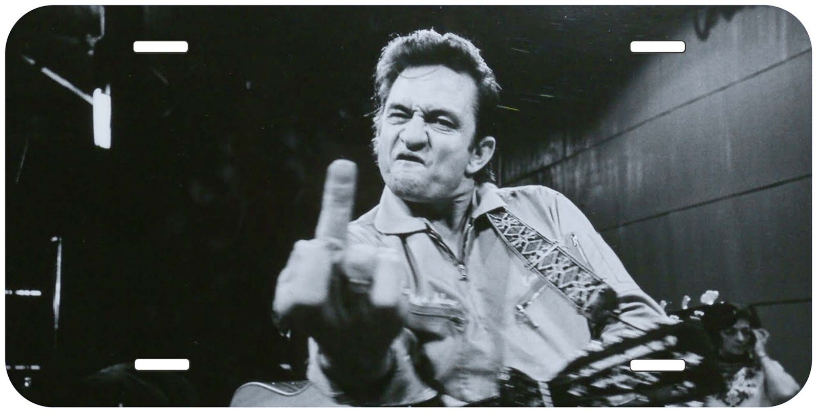 Johnny Cash Aluminum Car Tag License Plate