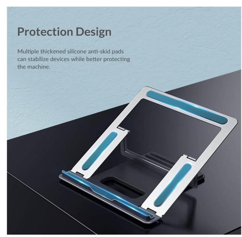 Laptop Stand Adjustable Computer Stand for Desk Ergonomic Aluminum Holder up 17"