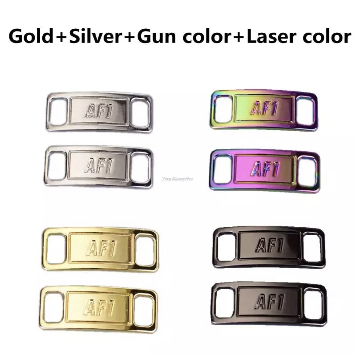 Nike AF1 Replacement Lace Tags Lace Locks Shoe badge Air Force Ones Dubraes ⚡️