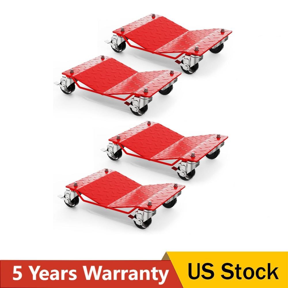 Car Dolly Wheel Tire Dolly 4PCS Heavy Duty Skate Auto Repair Moving Dolly 6000LB