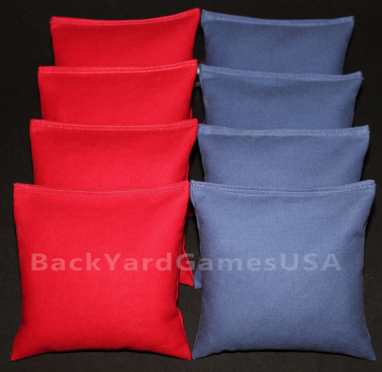 Set of 8 Cornhole Bags ACA Regulation Size Pick Your Colors Top Quality Handmade