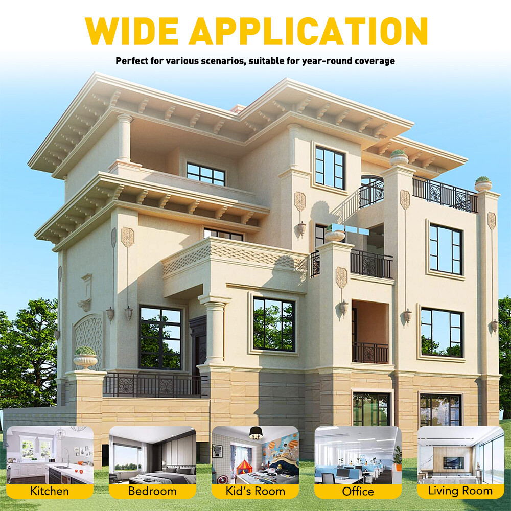 20"x10FT Uncut Roll Window Mirror Silver Chrome Tint Film Car Home Office Glass