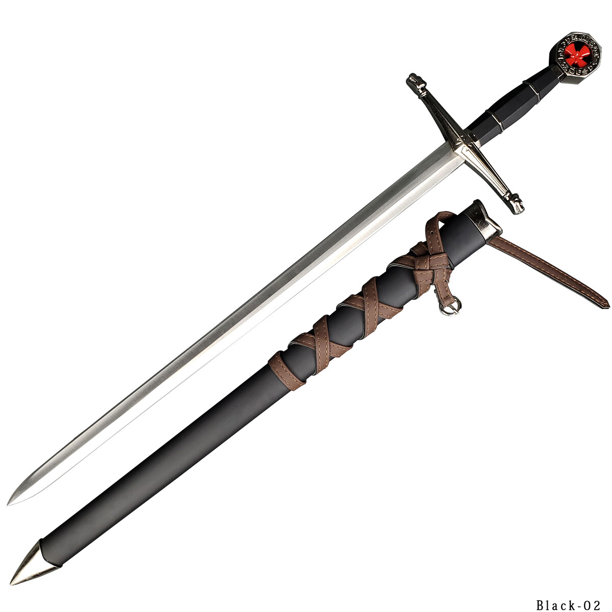 Prince Sword with Sheath, Crusader Knight Templar Short Sword