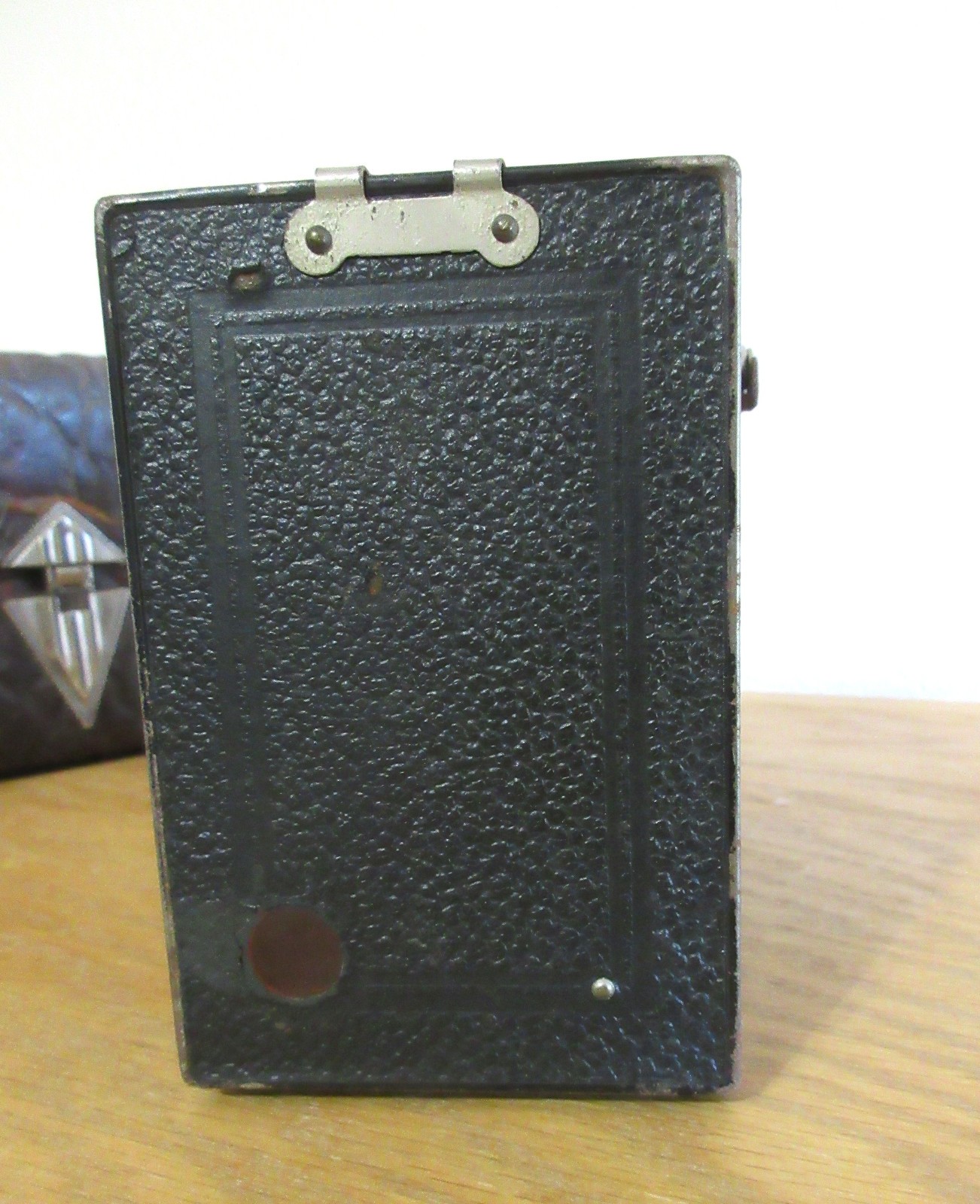 (O) Balda Rollbox Camera w/ Leather Case and Remote Cable Thread, 1930s