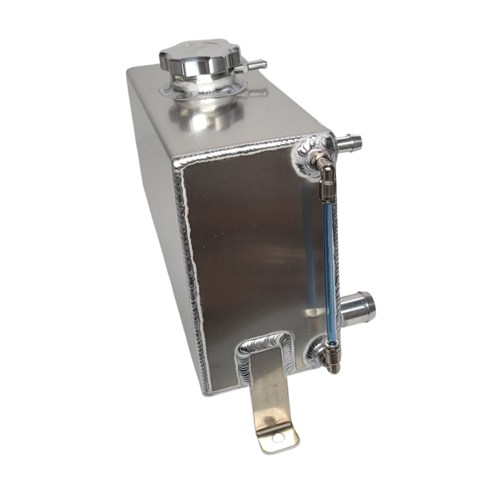 99-07 Silverado STRAIGHTBOOST Aluminum Expansion Tank Coolant Water Reservoir ..