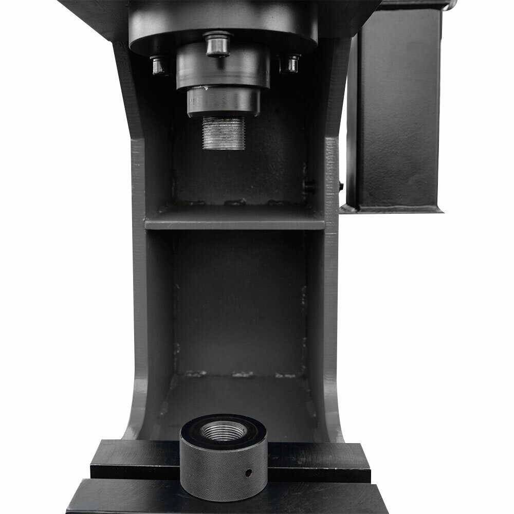 C-Frame 16 Ton Hydraulic Press 7-7/8" Stroke 2-Speed Hand Pump with Gauge