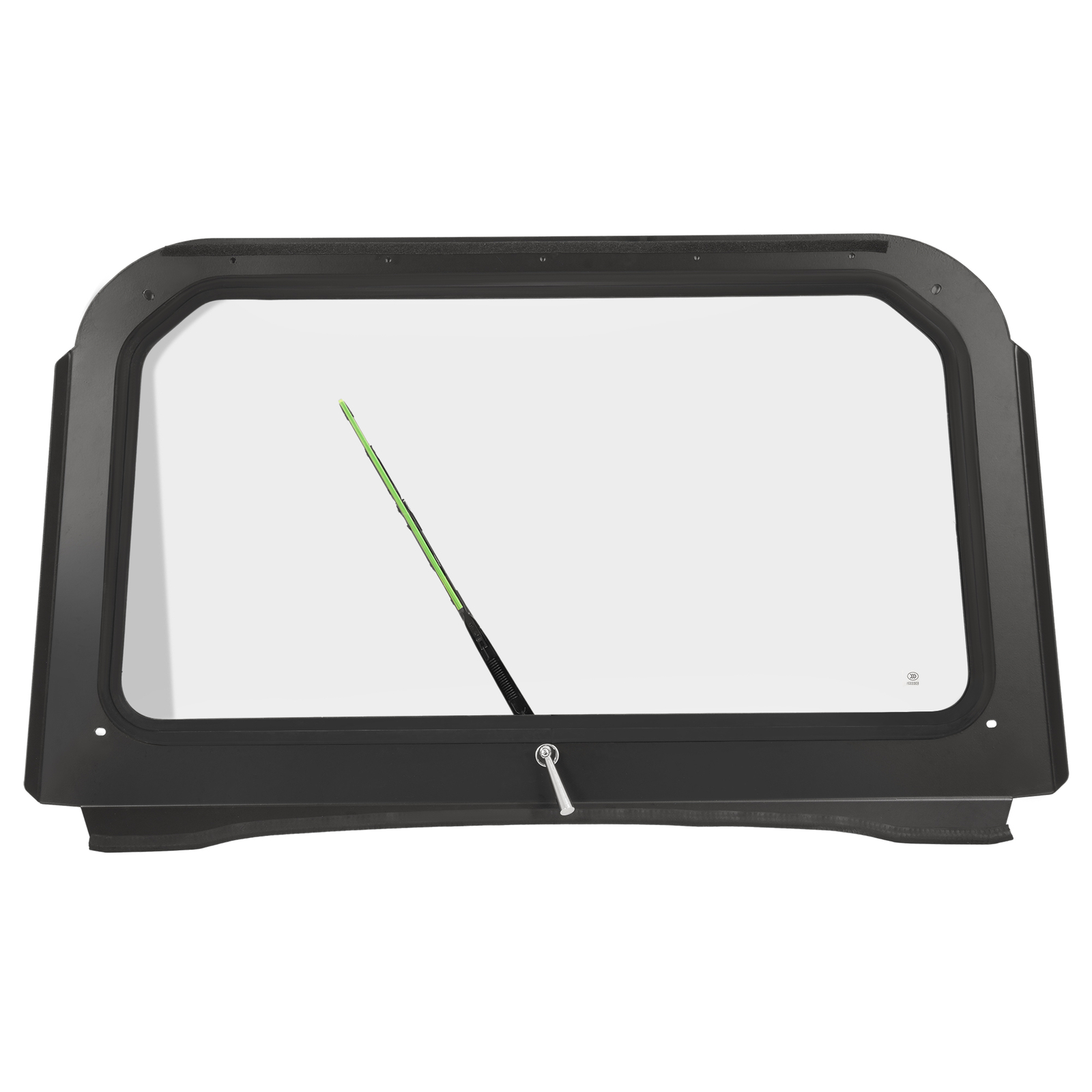Clear Full Glass Windshield W/ Wiper Black For Polaris RZR 570 800 XP 900 08-14