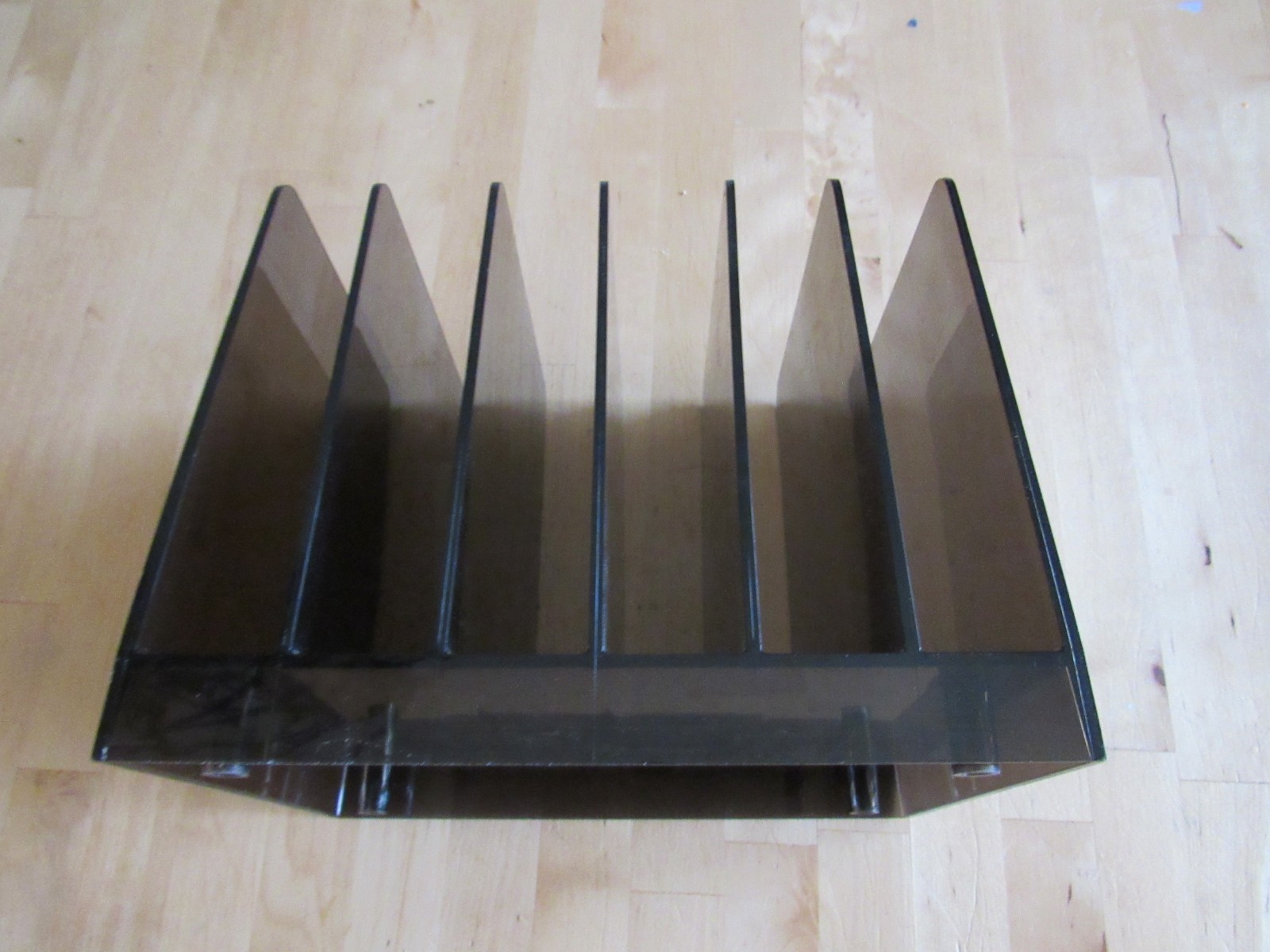 Brown Acrylic Letter Holder/ great condition!