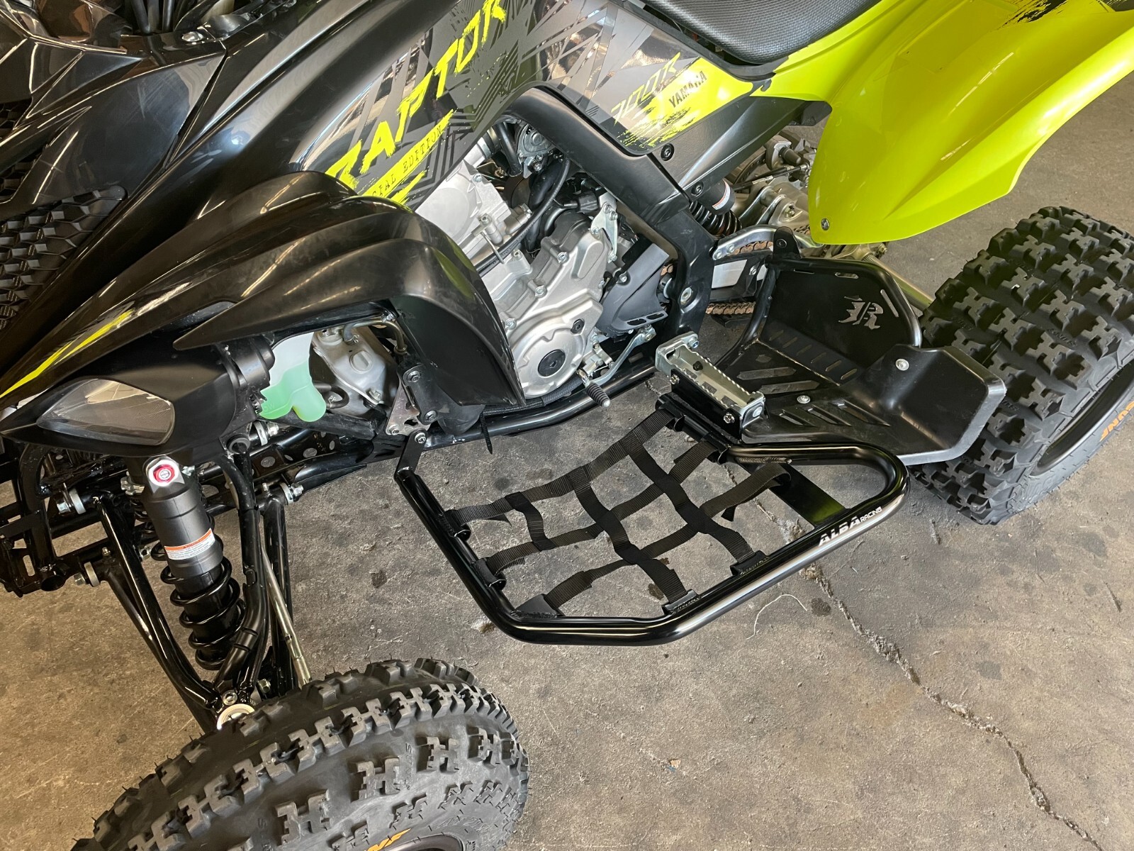 Yamaha Raptor 700 Nerf Bars Alba Racing Black Black 197 T1 BB